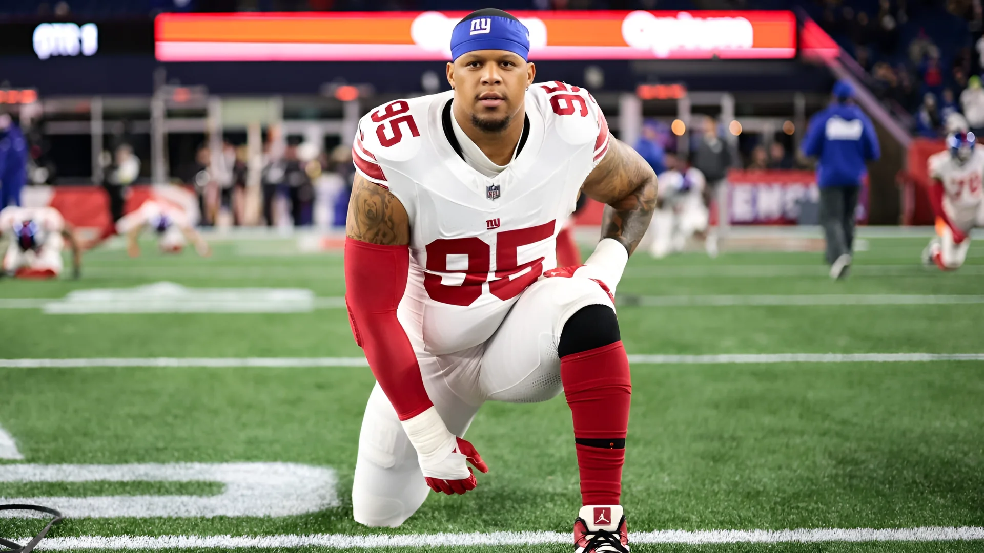 Roy Robertson-Harris’ full $5.75 million cap charge will count while he’s on injured reserve. Kathryn Riley / Getty Images