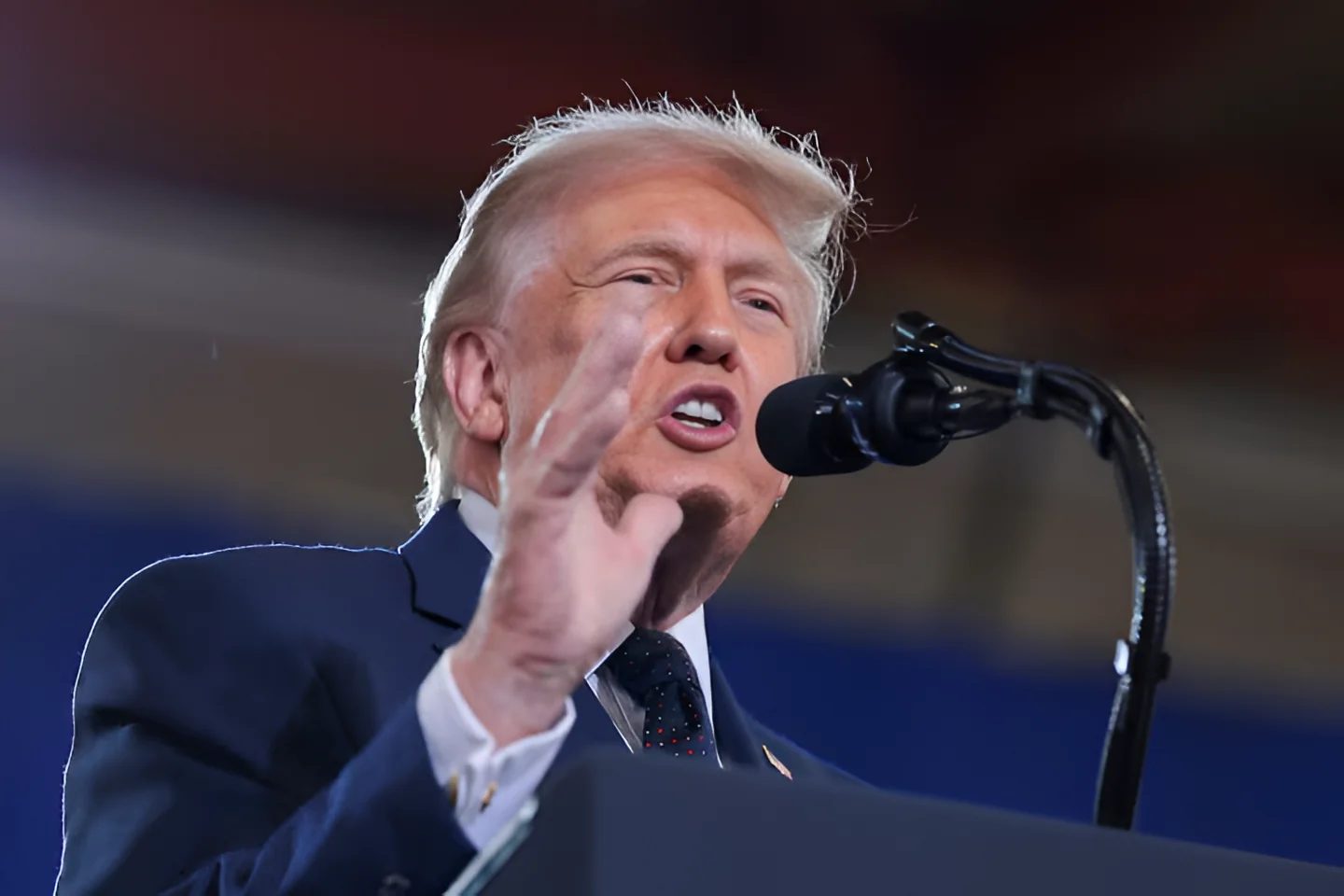 U.S. President Donald Trump delivers remarks at Rockland Community College in Suffern, New York, U.S., May 22, 2026. REUTERS/Kylie Cooper Purchase Licensing Rights