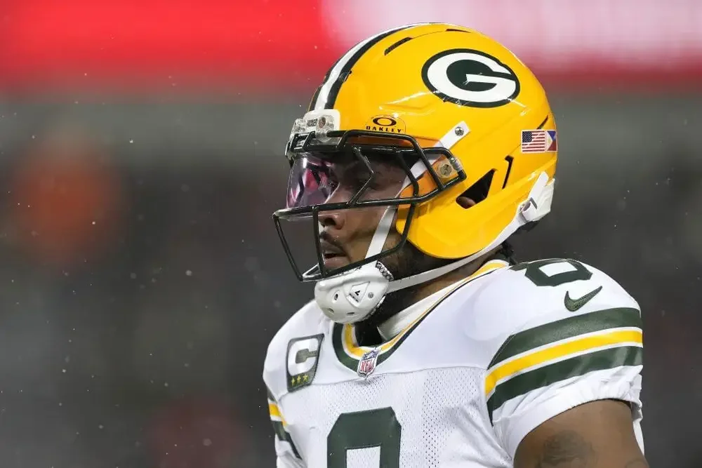 Packers running back Josh Jacobs is facing five charges, including felony strangulation and suffocation. Patrick McDermott / Getty Images