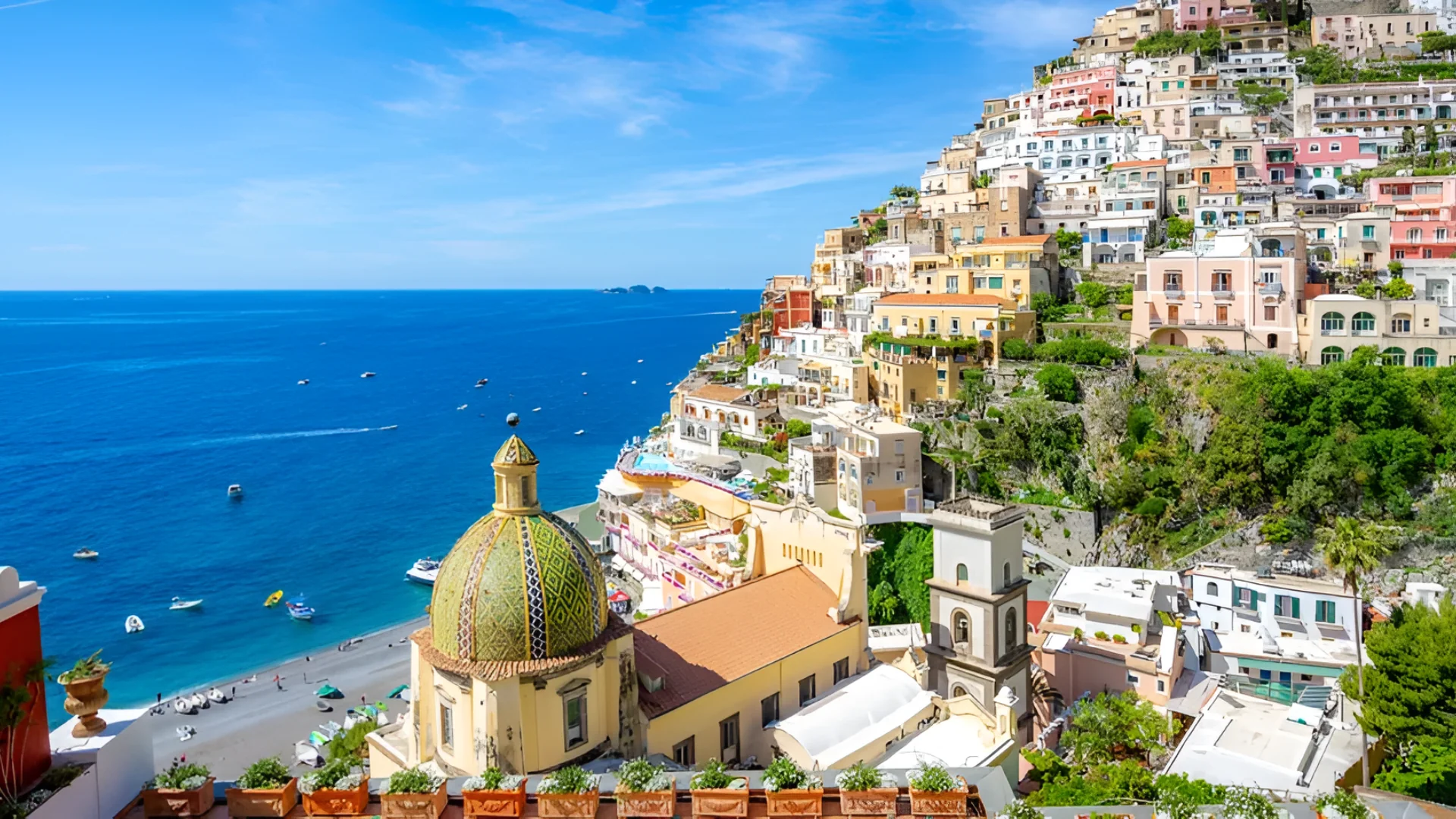 What Instagram doesn't always show you about places like Positano are the summer crowds and heat.  Francesco Riccardo Iacomino via Getty Images