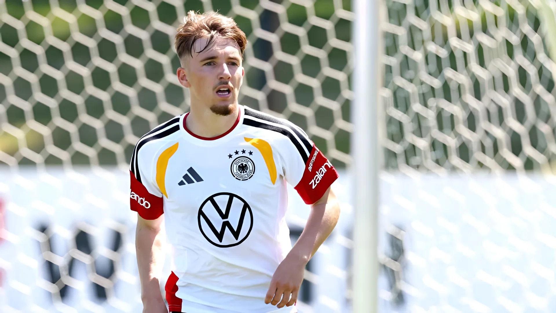 Lennart Karl scored nine goals for Bayern Munich last season. (Photo by Alexander Hassenstein/Getty Images)
