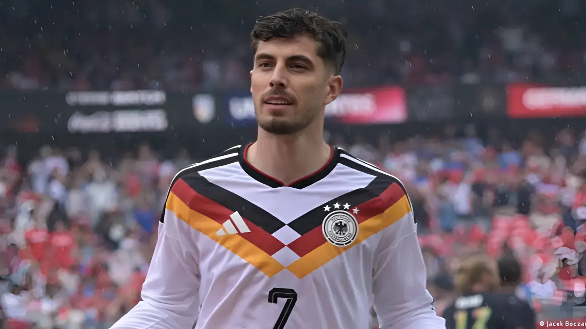 Kai Havertz opened the scoring early for Germany, just as he did in the Champions League finalImage: Jacek Boczarski/Anadolu Agency/IMAGO