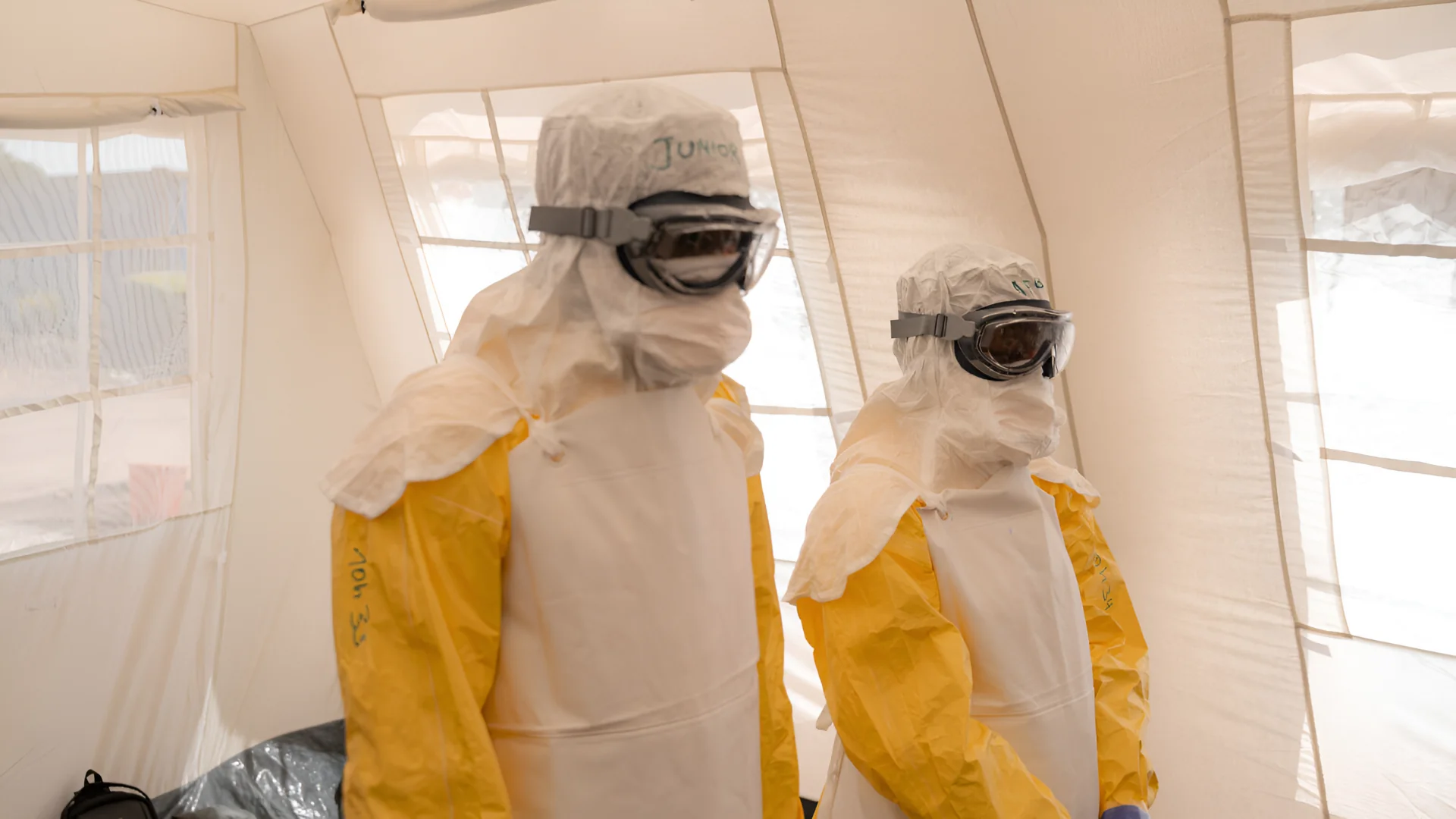 Local healthcare workers take part in an accelerated Ebola training session in Bunia, Democratic Republic of Congo, on June 11, 2026. Credit: Getty | Jospin Mwisha