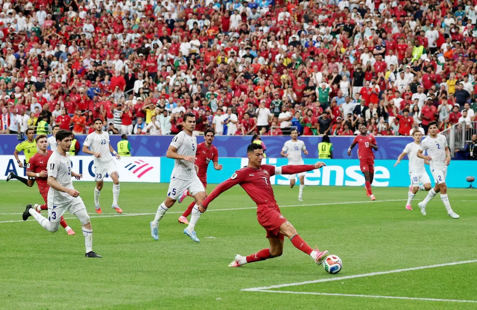 Soccer Football - FIFA World Cup 2026 - Group K - Portugal v Uzbekistan - Houston Stadium, Houston, Texas, U.S. - June 23, 2026 Portugal's Cristiano Ronaldo in action REUTERS/Phil Noble Purchase Licensing Rights