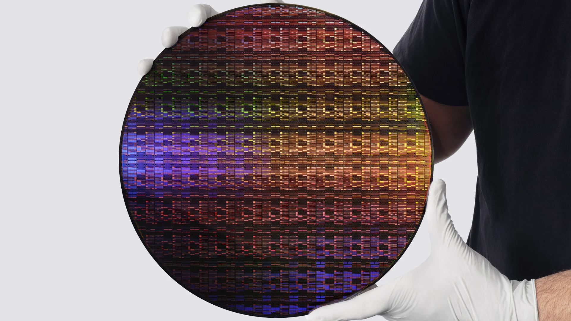 IBM's sub-1 nanometer node wafer. (Credit: IBM)