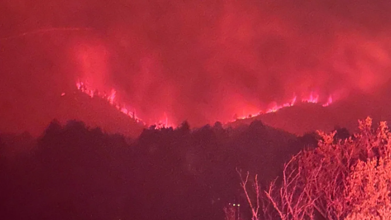 Aspen Acres fire burns across Pueblo and Custer counties in Colorado. (Aspen Acres Fire 2026/Facebook / FOX Weather)