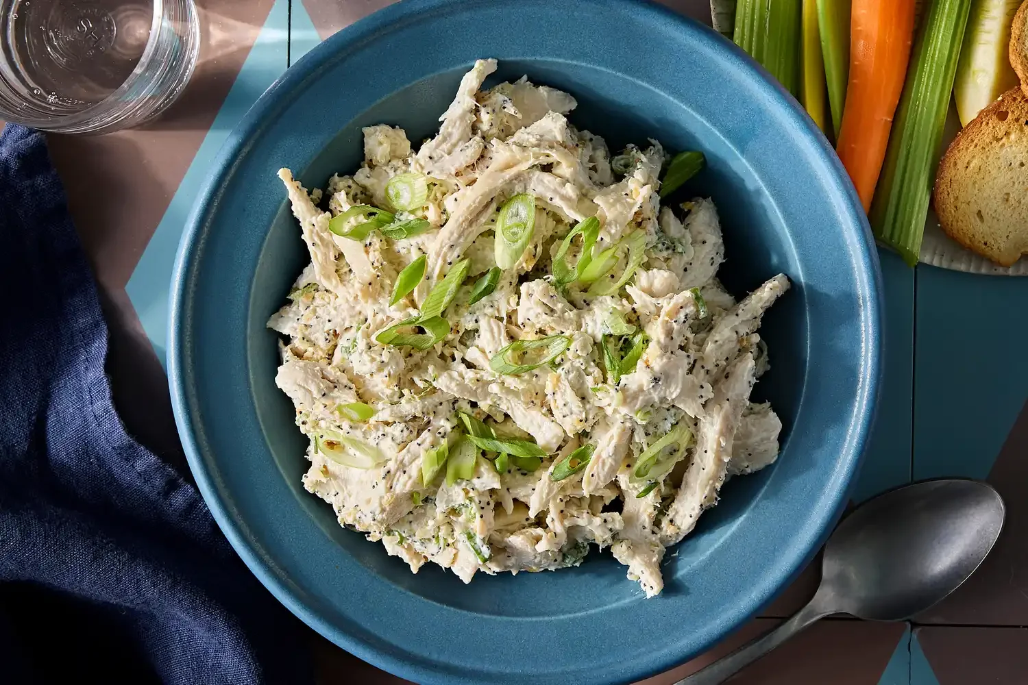 High-Protein Everything Bagel Chicken Salad. Photographer: Jen Causey.