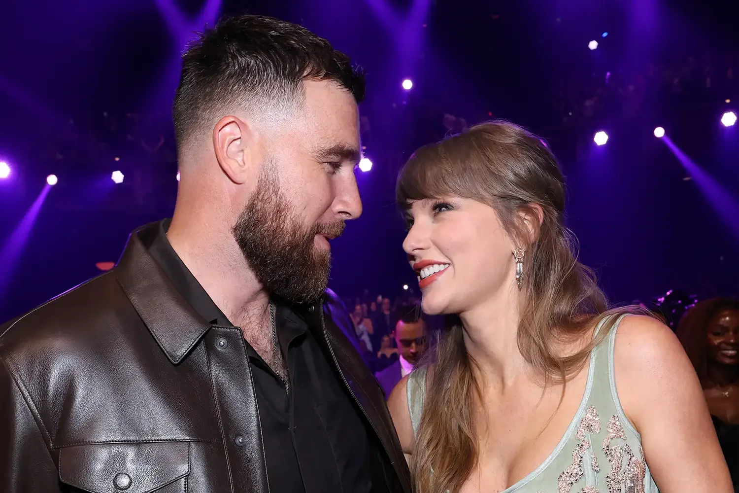 Travis Kelce and Taylor Swift at the 2026 iHeartRadio Music Awards. Kevin Mazur/Getty
