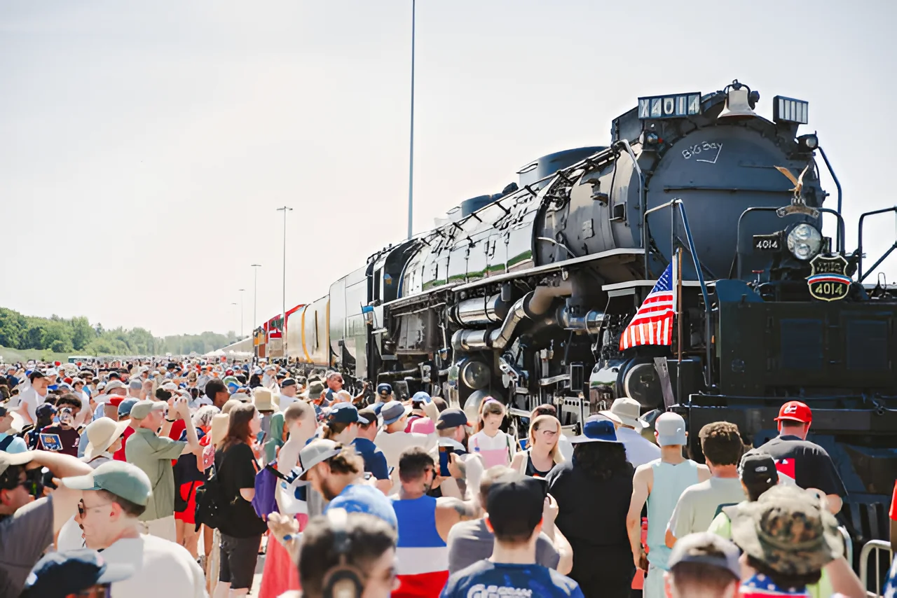 Tens of thousands of people celebrated the nation’s 250th anniversary with Union Pacific’s Big Boy No. 4014 - the world’s largest operating steam locomotive - in Philadelphia on Saturday, July 4, 2026. (AP)