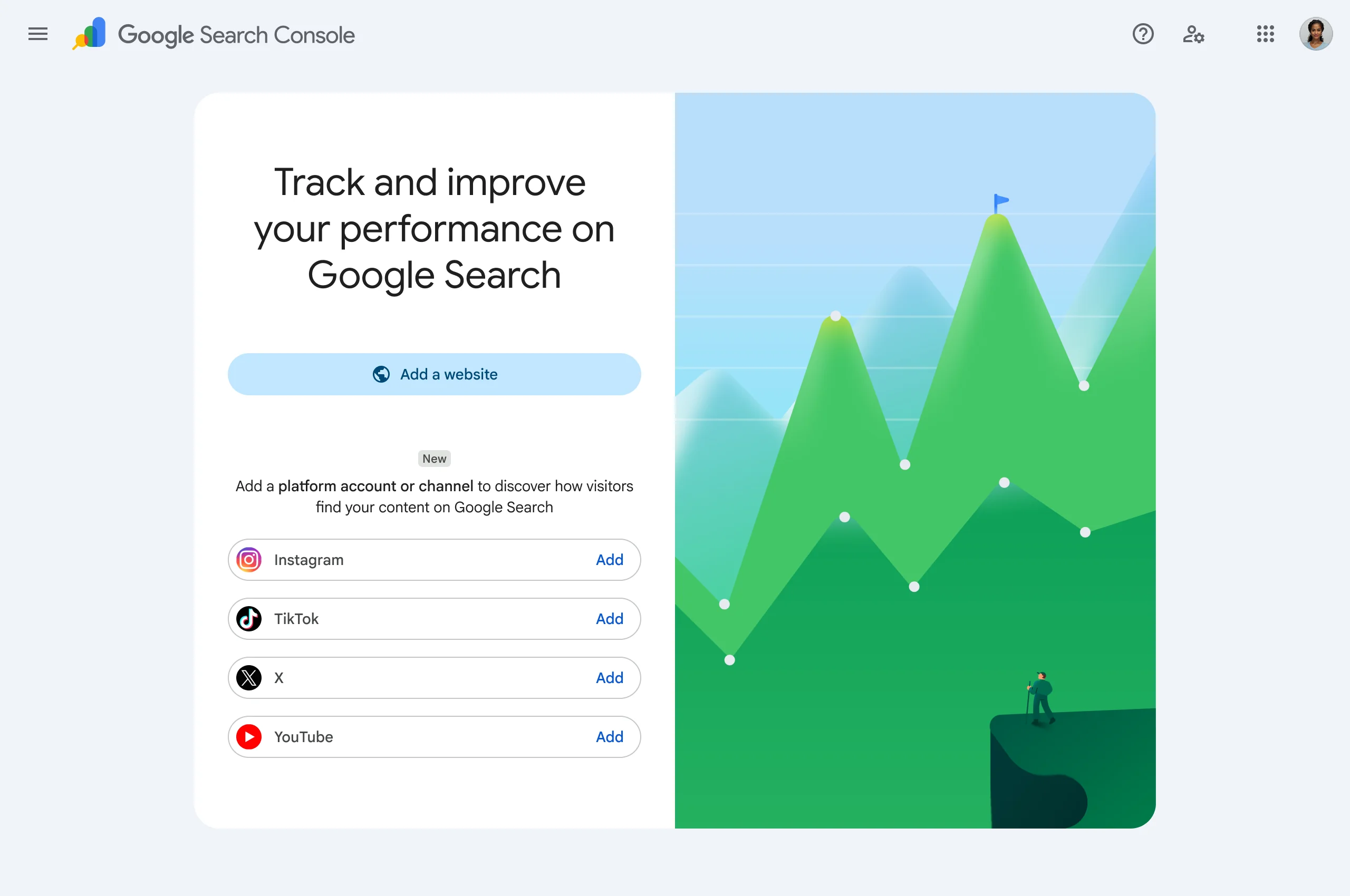 Search Console verification page. Credit: Google