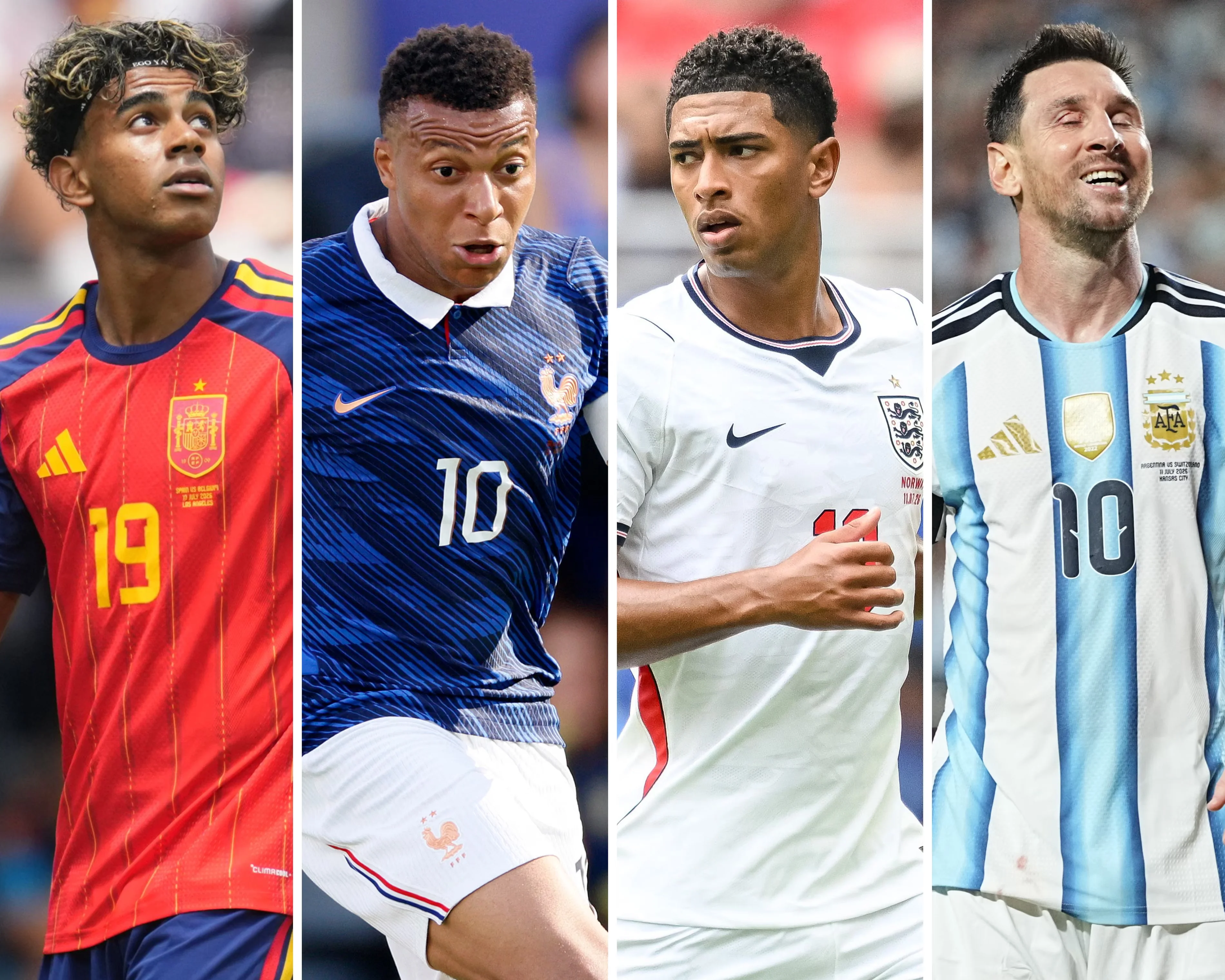 Lamine Yamal, Kylian Mbappé, Jude Bellingham and Lionel Messi drove the world’s top-ranked teams into the last four at the 2026 World Cup. Composite: Getty Images