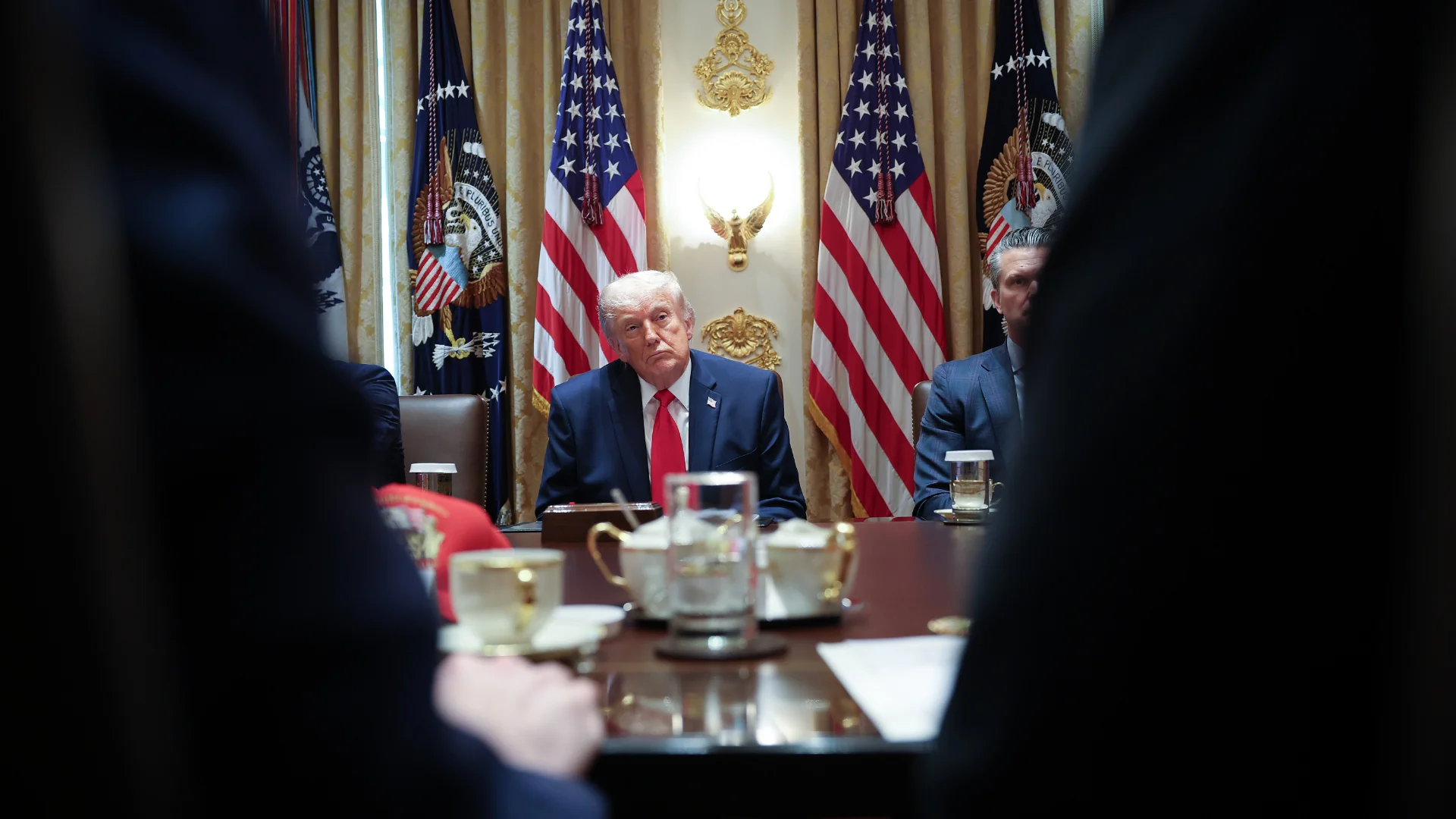 President Donald Trump during a White House Cabinet meeting, May 2026. (Photo: Win McNamee/Getty Images)