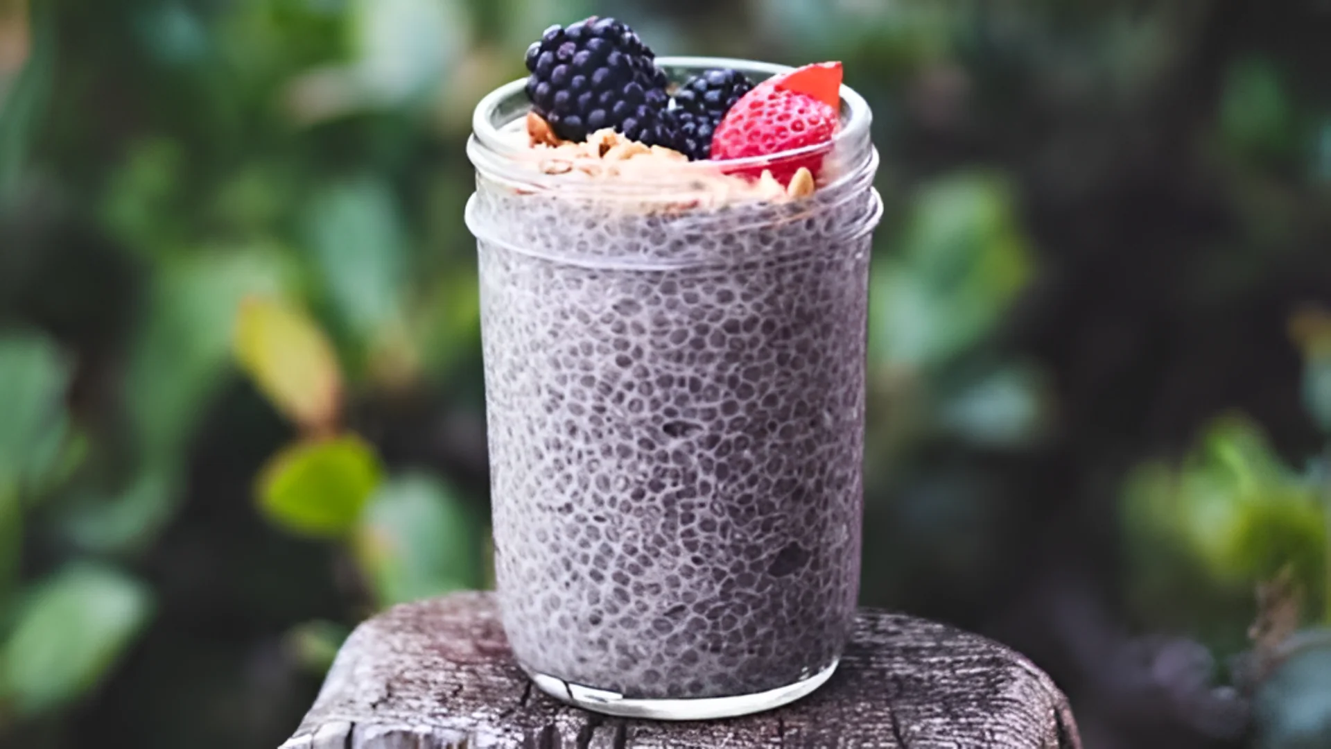 Chia seeds are packed with fibre, healthy fats, plant-based omega-3s, and nutrients that can support gut health. (Unspla