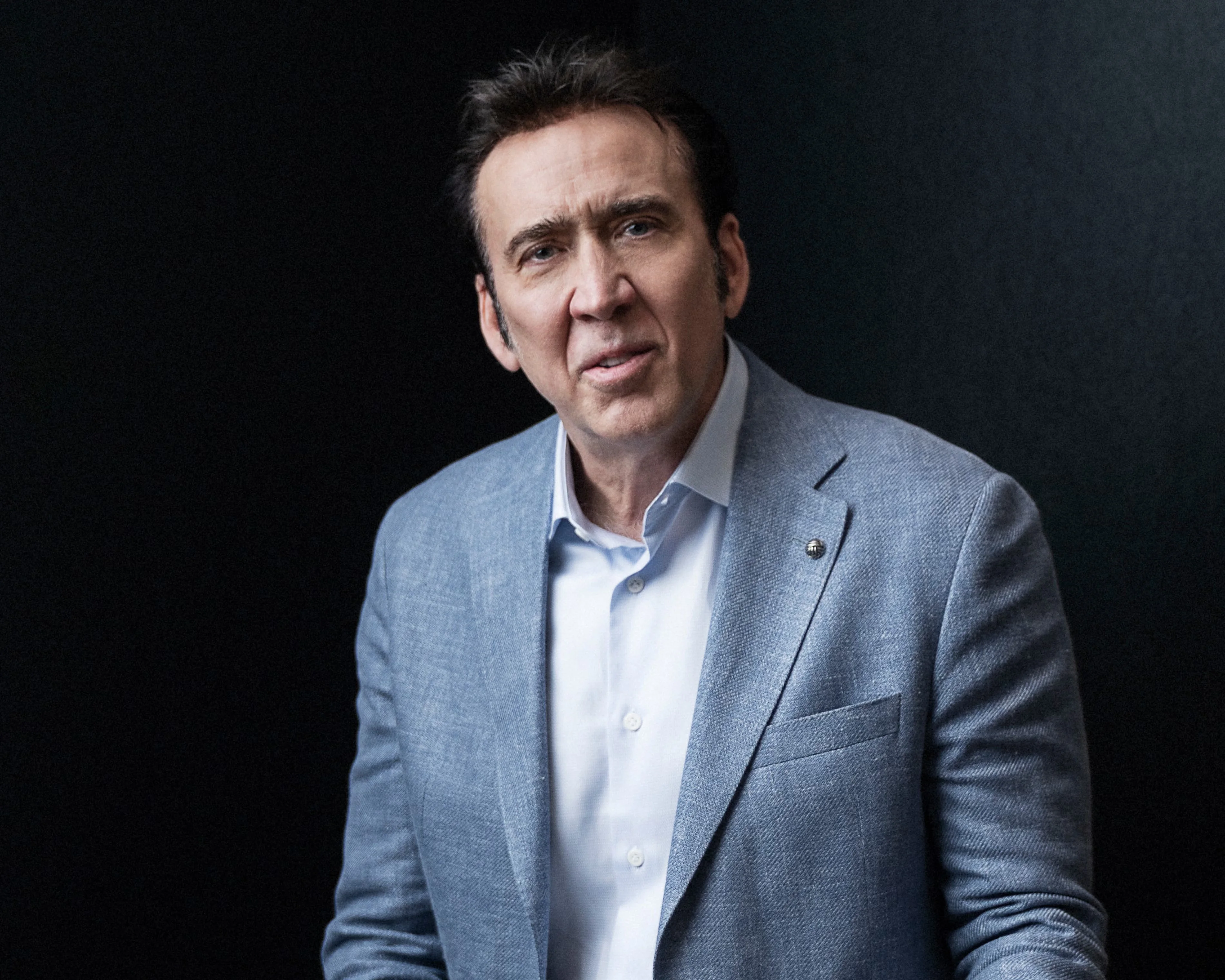 Nicolas Cage. Photograph: Jeff Vespa/@portraits/Shutterstock