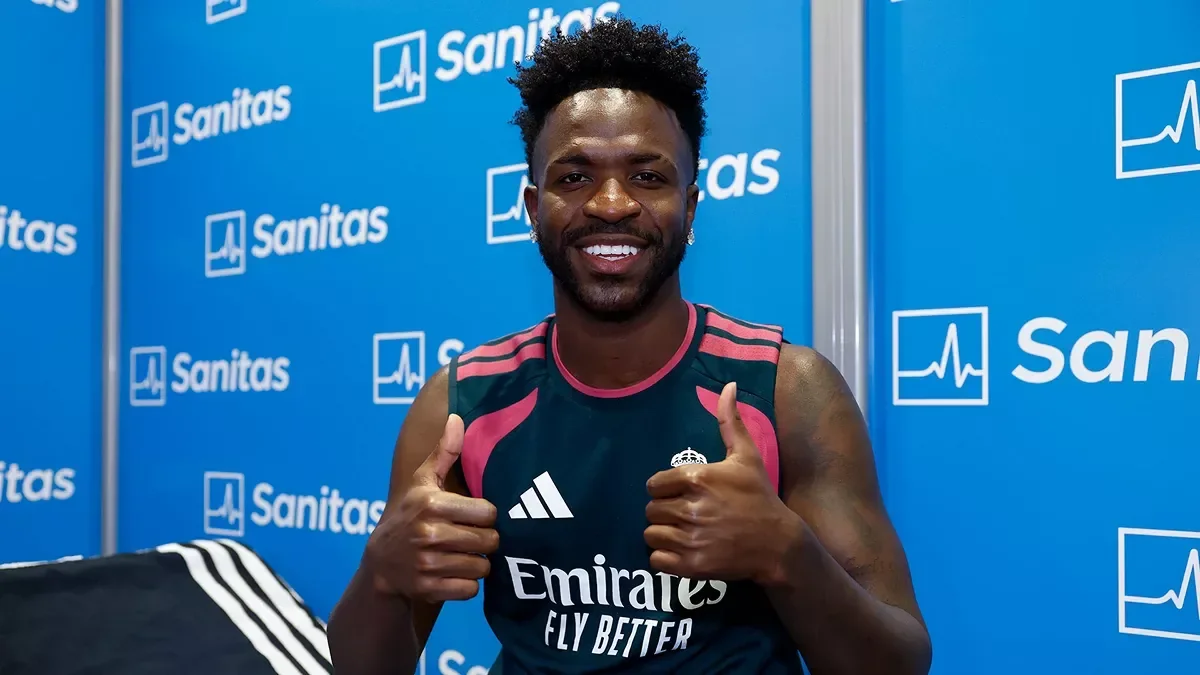 Vinicius wants to stay at Real Madrid. (Photo courtesy: Real Madrid official website)