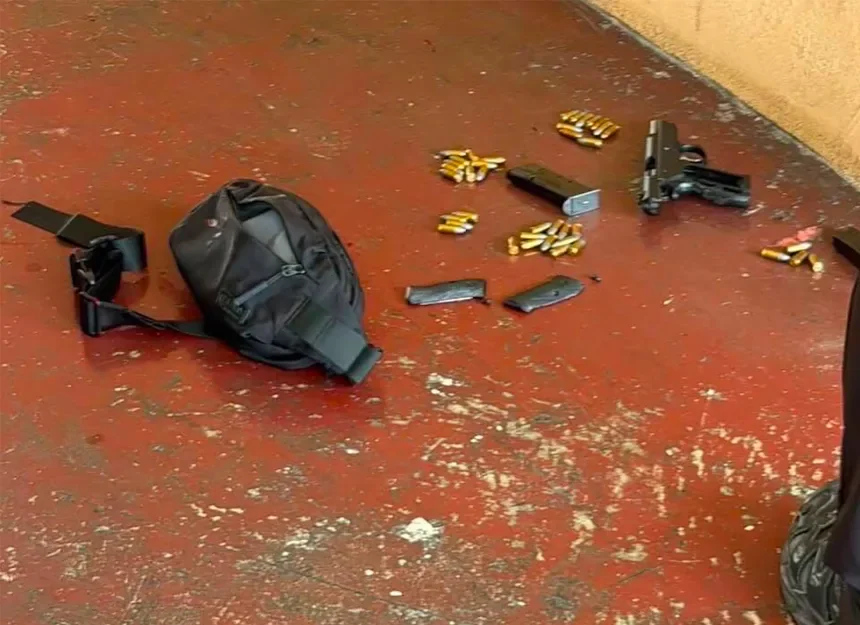 This photo, provided by Thai police, appears to show the shooter's gun inside the Debsirin Nonthaburi School. Bangkok Police