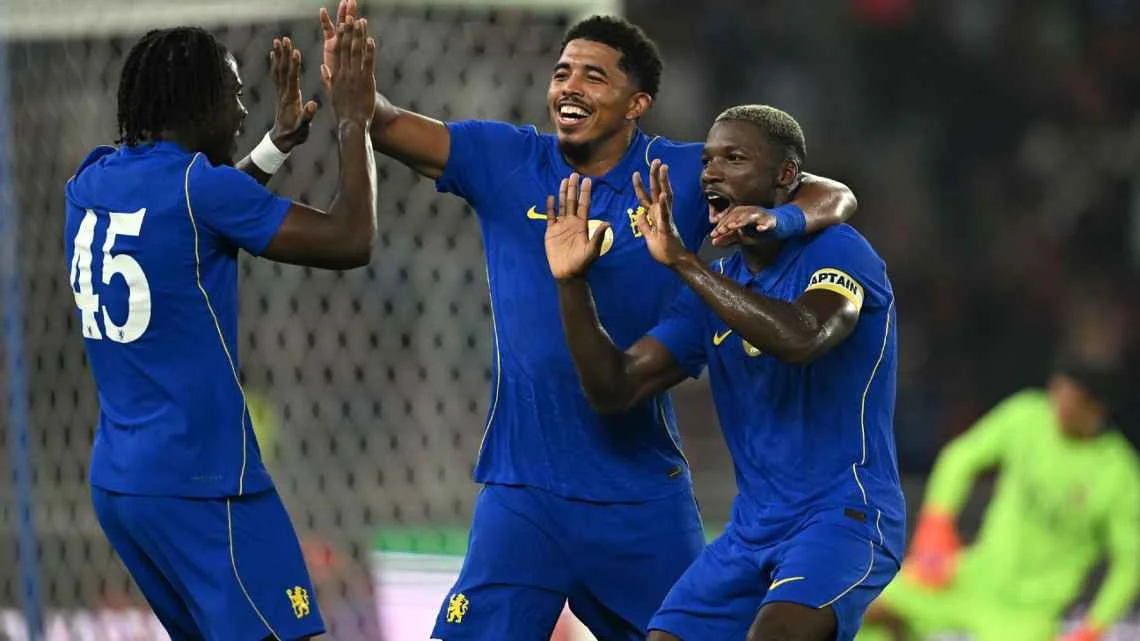 Chelsea beat AC Milan 3-0 in Indonesia. Getty