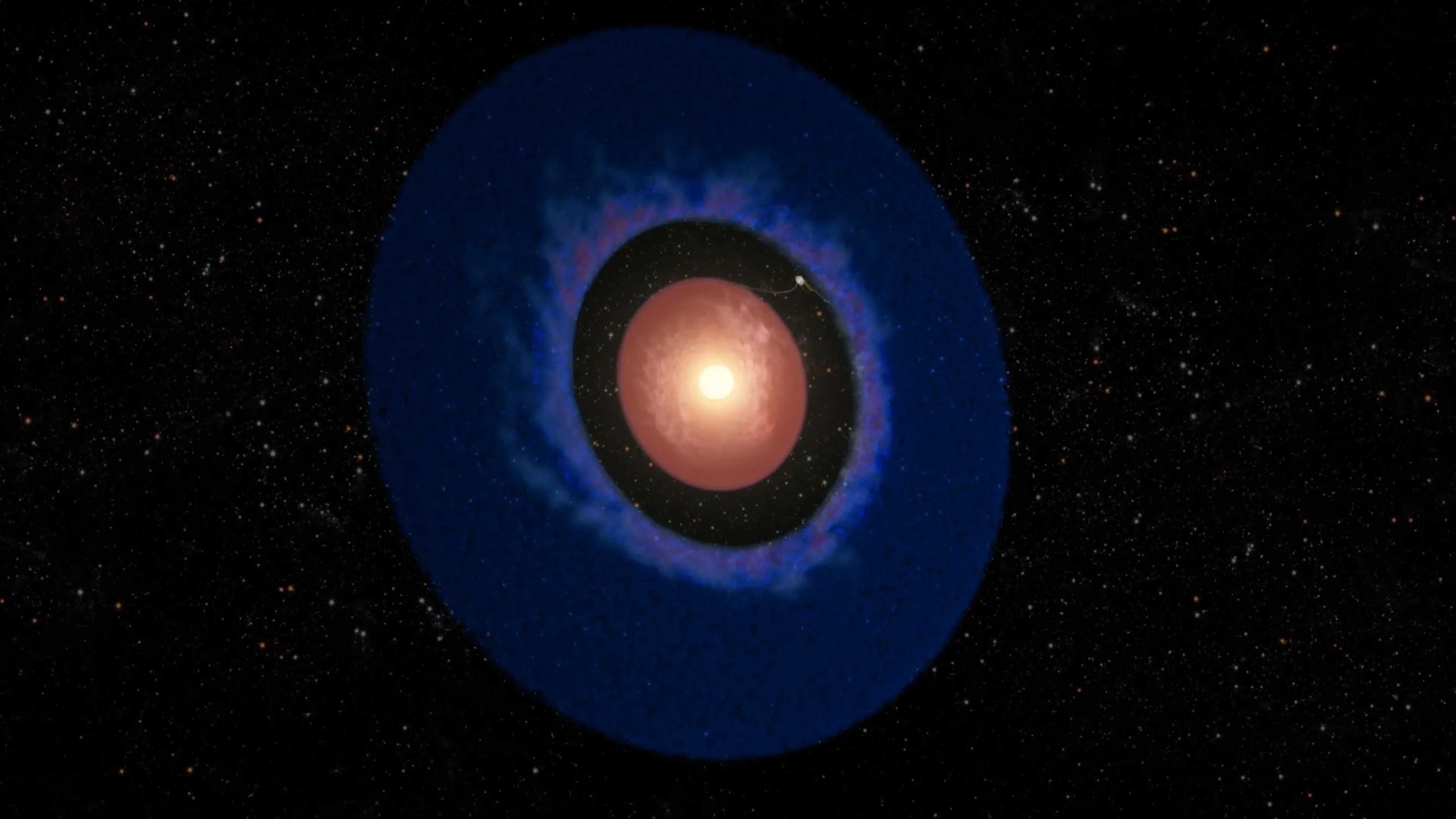 Artist's concept depicting the youngest known exoplanet, Elias 2-24 b. Illustration: Adam Makarenko/W. M. Keck Observato