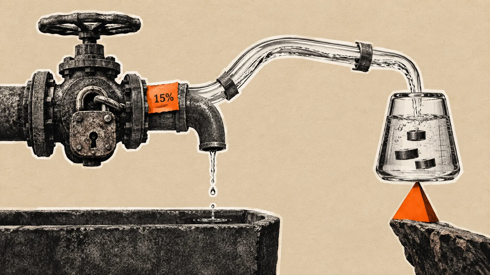 Traditional banking toll vs fragile DeFi liquidity.